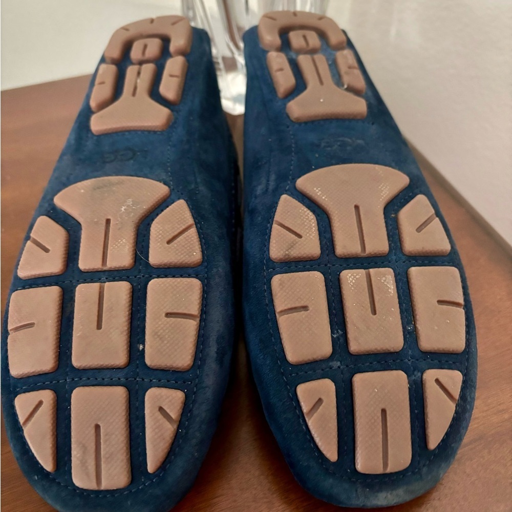 UGG Navy Blue Suede Loafers - Picture 5 of 6
